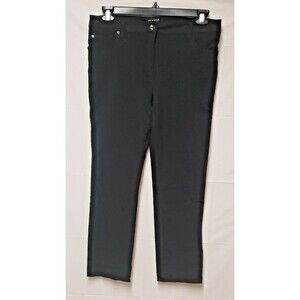 Zoe & Rachel Women's Black Slacks Formal Office Casual Career Sz L PO Excel